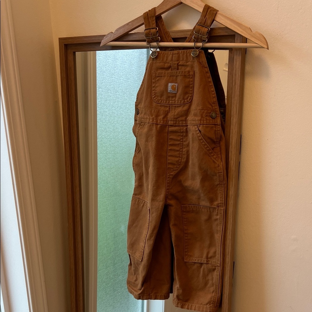 Carhartt Toddler Brown Utility Overalls